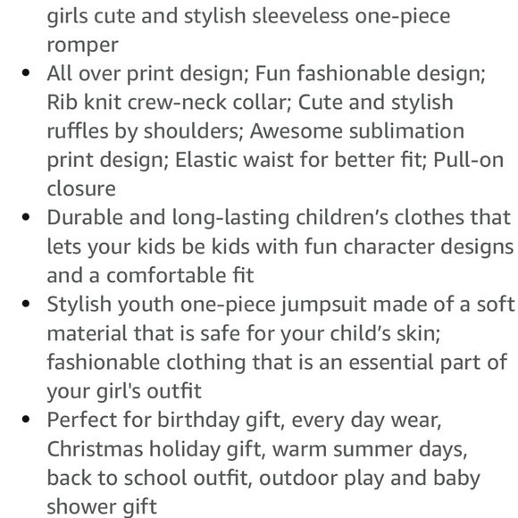 Disney Pixar Toy Story Cartoon Character Terry Romper Size 718 - Picture 16 of 16